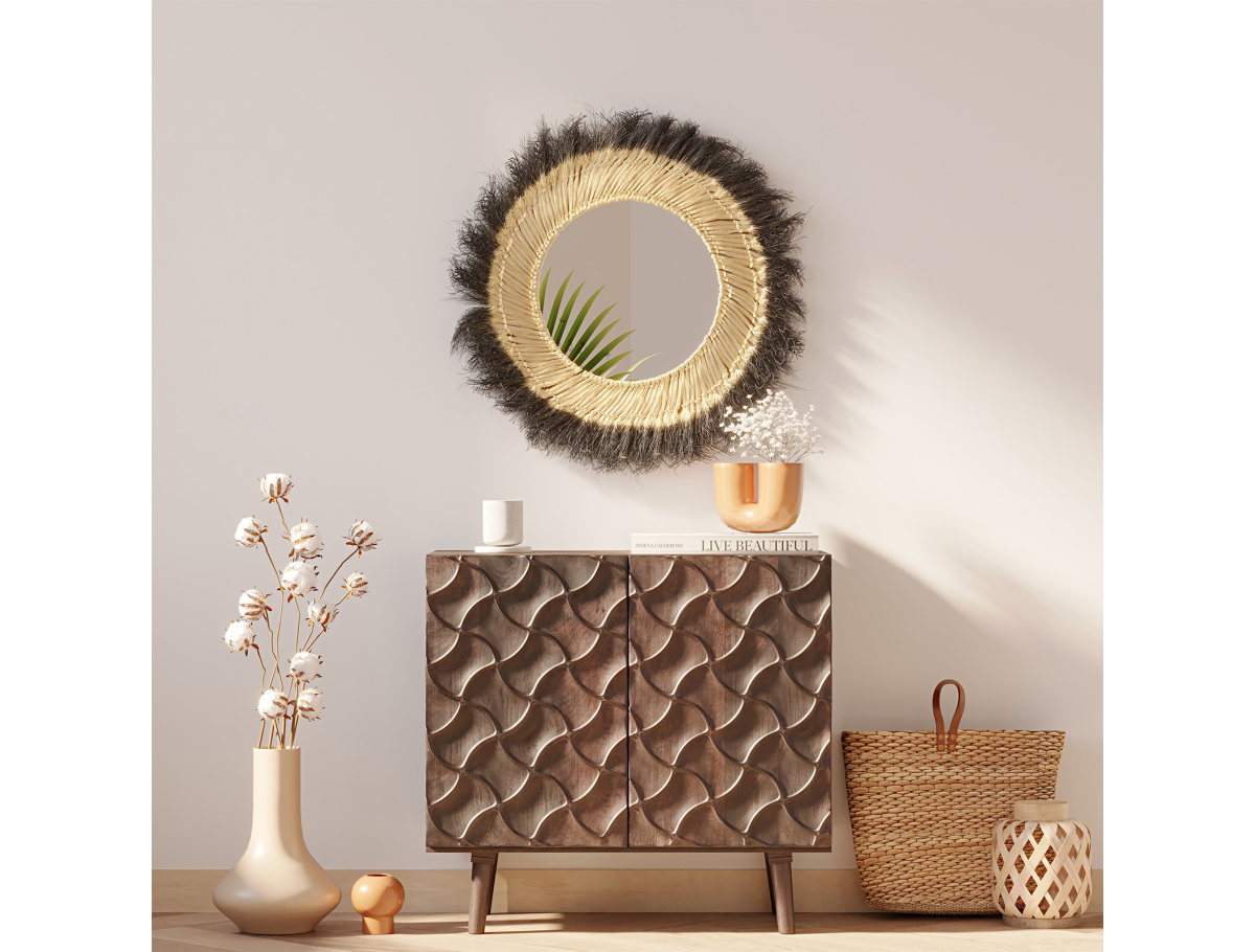Buy Wooden Sideboard - Boho Bali Design - Utra Natural wood 60371 - prices