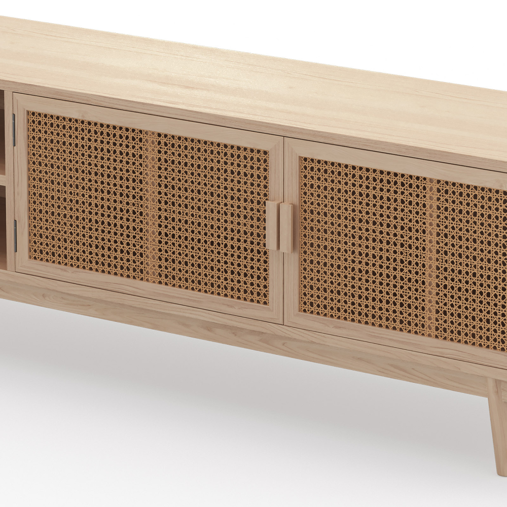 Buy Natural Wood TV Stand - Boho Bali Design - Wada Natural 60514 at MyFaktory