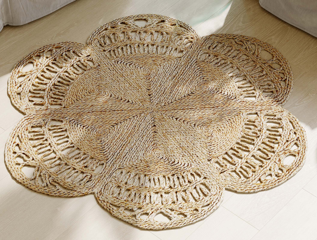 Buy Round Jute Rug - Boho Bali - 100 CM - Bacu Natural 61092 - prices