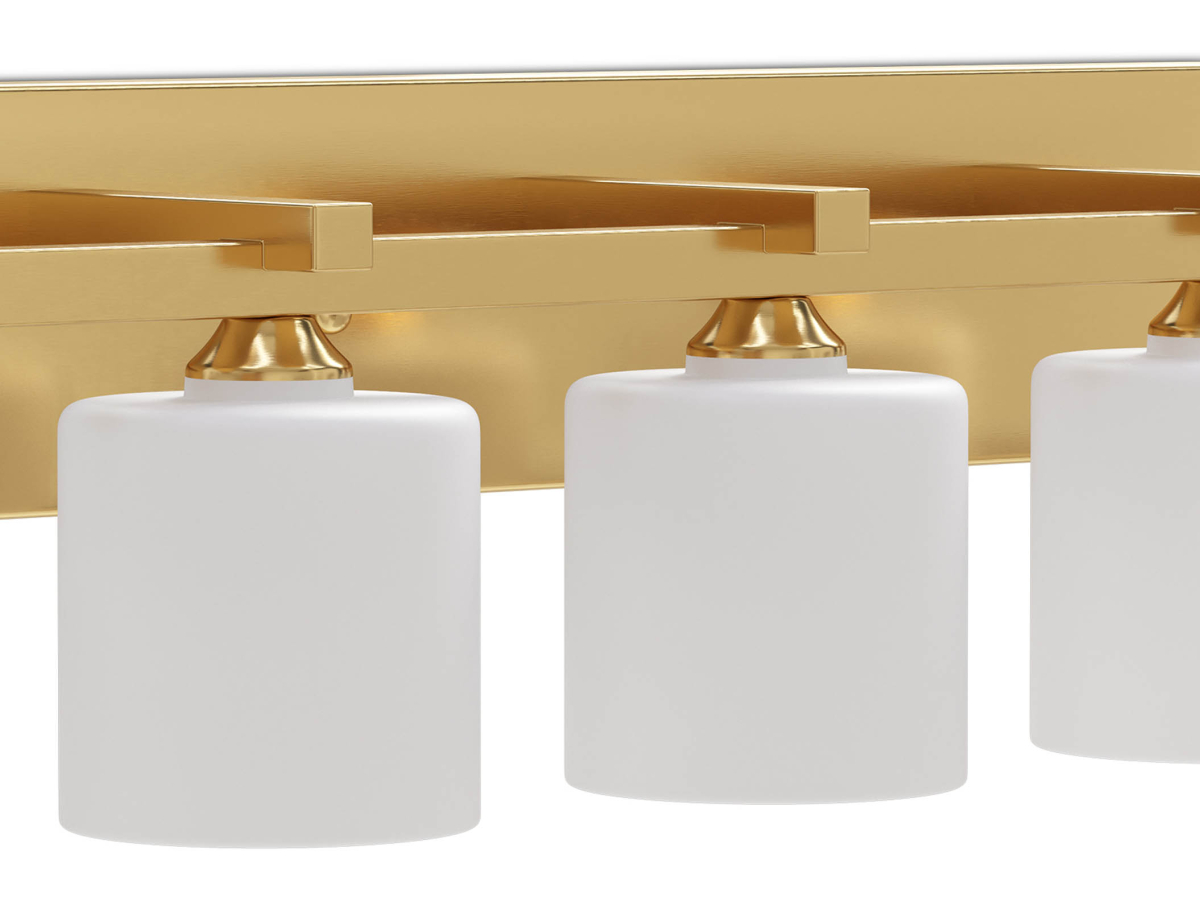 Buy Aged Gold Wall Lamp - 3-Light Sconce - Senda Aged Gold 60682 - in the UK