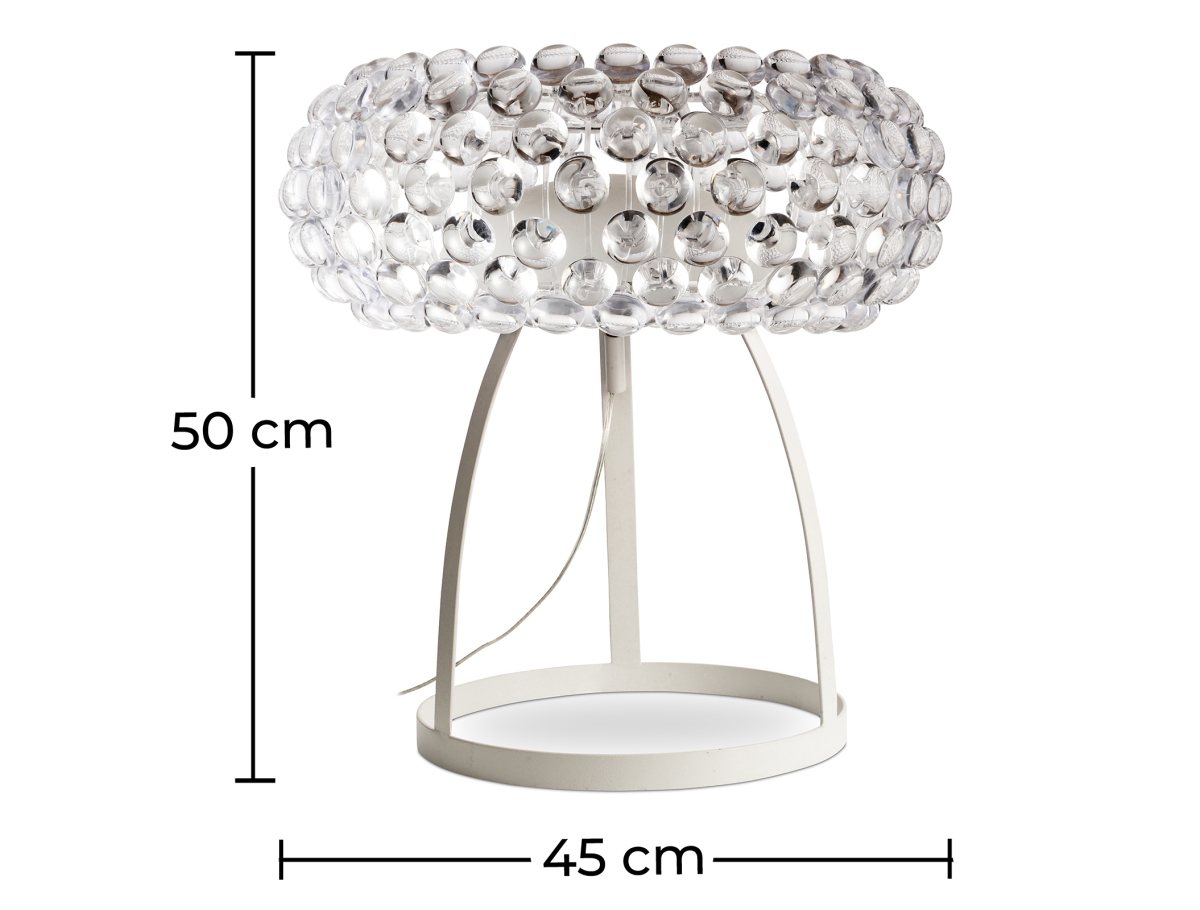 Buy Table Lamp Crystal 50cm  Transparent 53531 in the United Kingdom