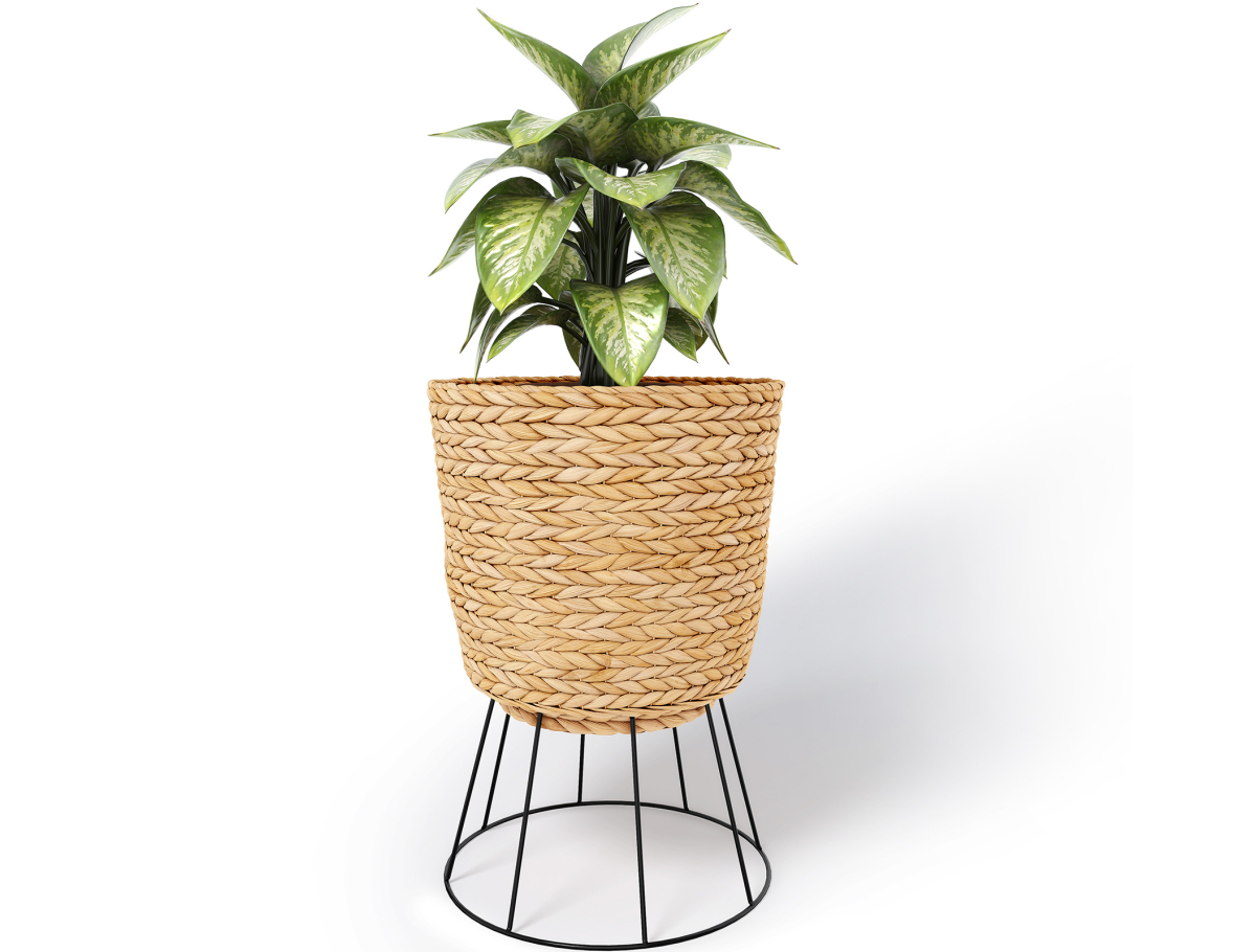Buy Round Floor Planter - Boho Style - 46 CM - Pert Natural 61241 - in the UK