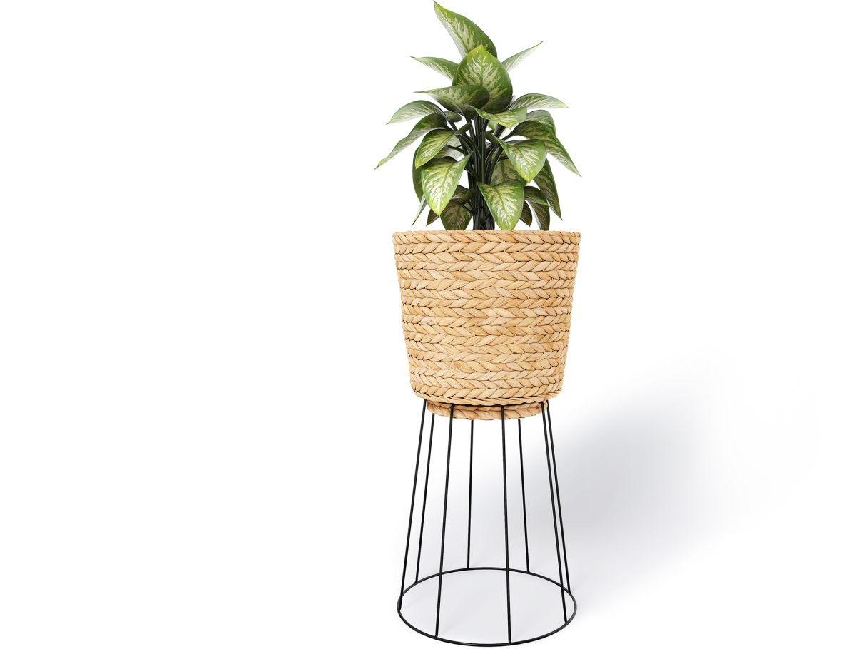 Buy Round Floor Planter - Boho Style - 65 CM - Pert Natural 61242 - in the UK