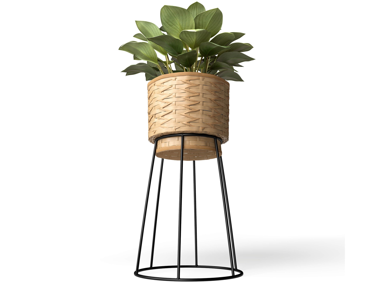 Buy Round Floor Planter - Boho Style - Rustico Natural 61244 at MyFaktory