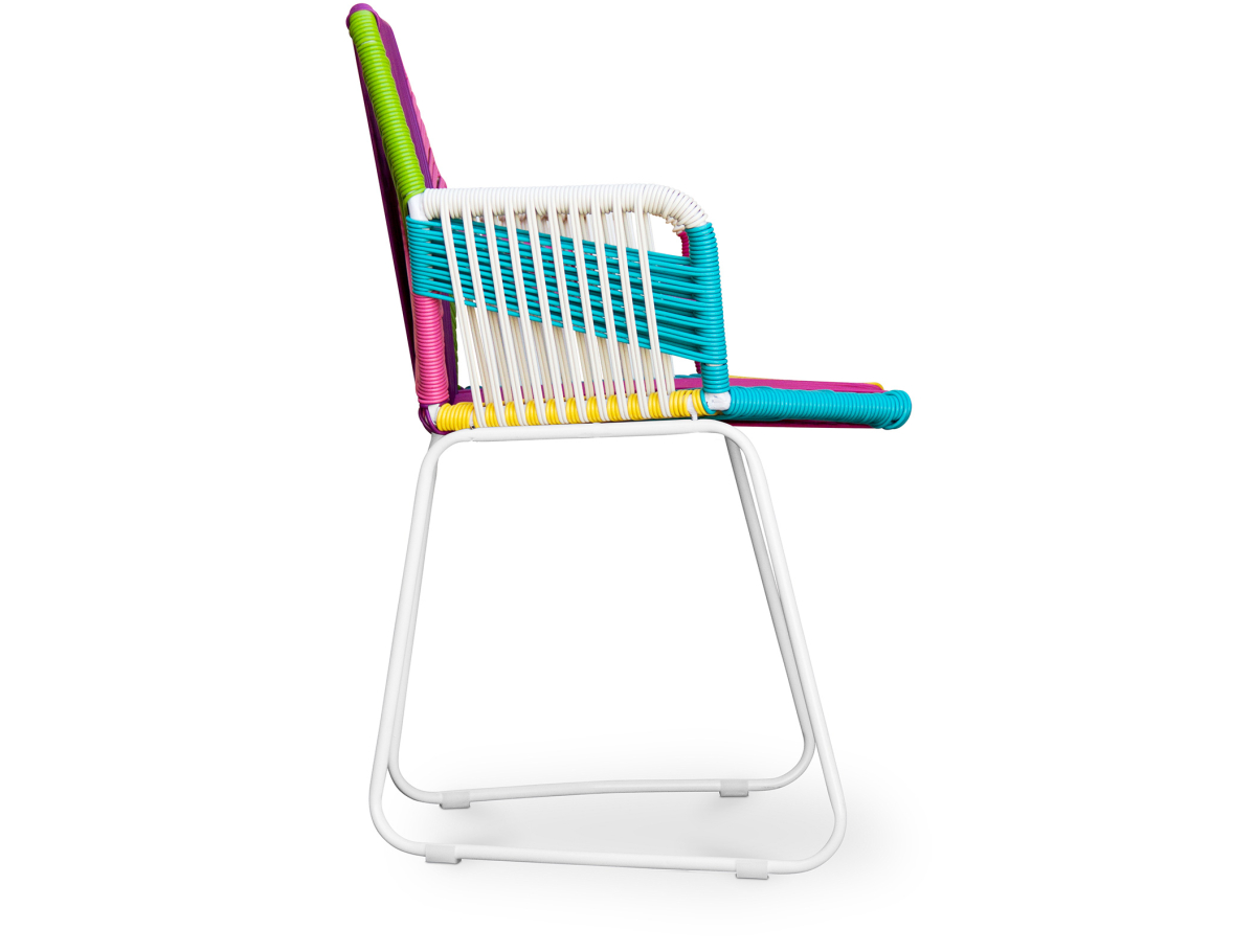 Buy Tropical Garden armchair - White Legs Multicolour 58537 home delivery