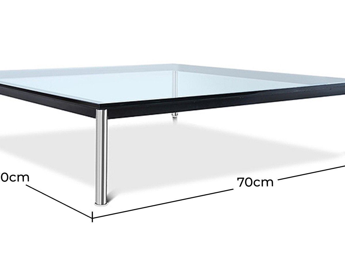 Buy Glass Coffee Table SQUAR - 70cm Steel 13298 with a guarantee