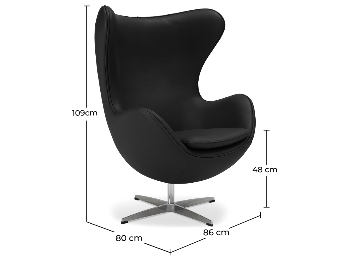 Buy Bold Chair - Faux Leather Black 13413 with a guarantee