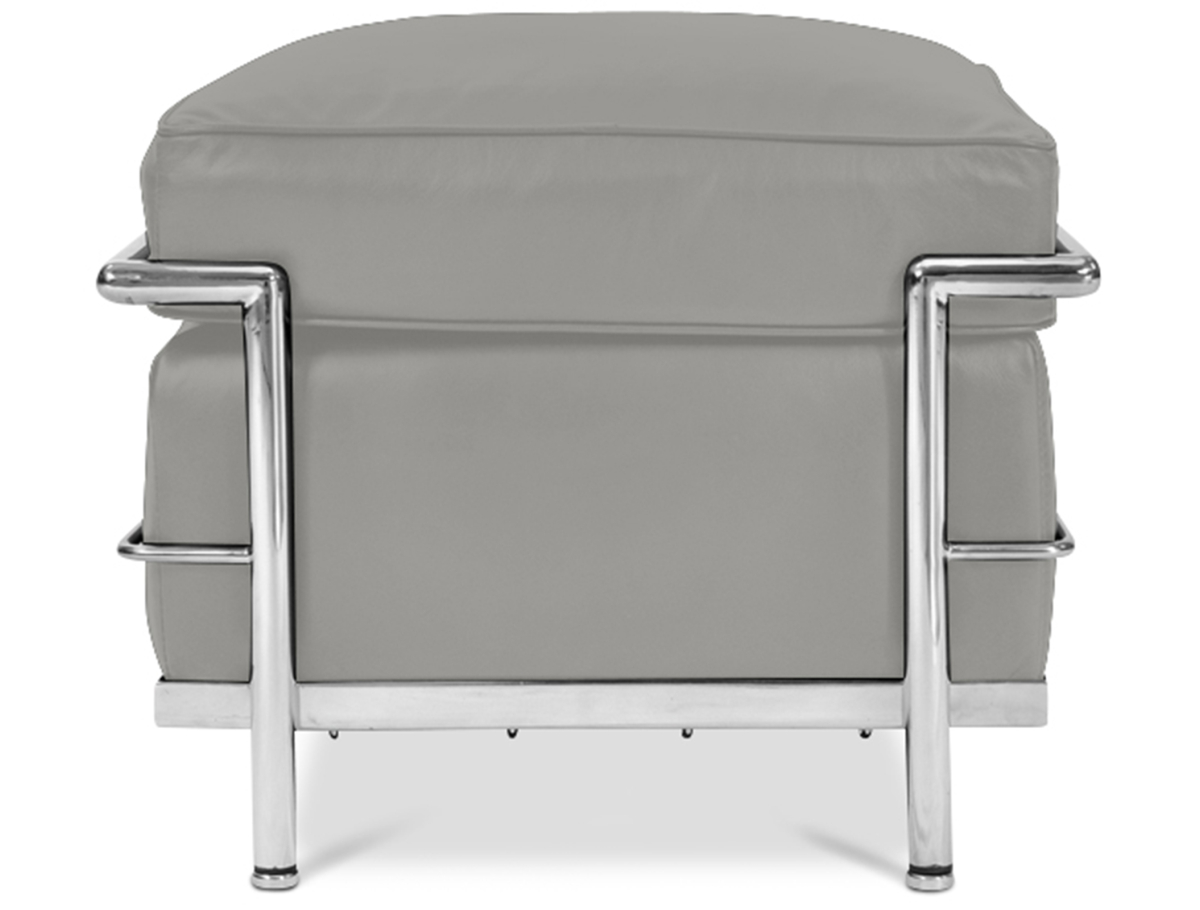 Buy SQUAR Footrest (Ottoman) - Faux Leather Grey 13418 - in the UK