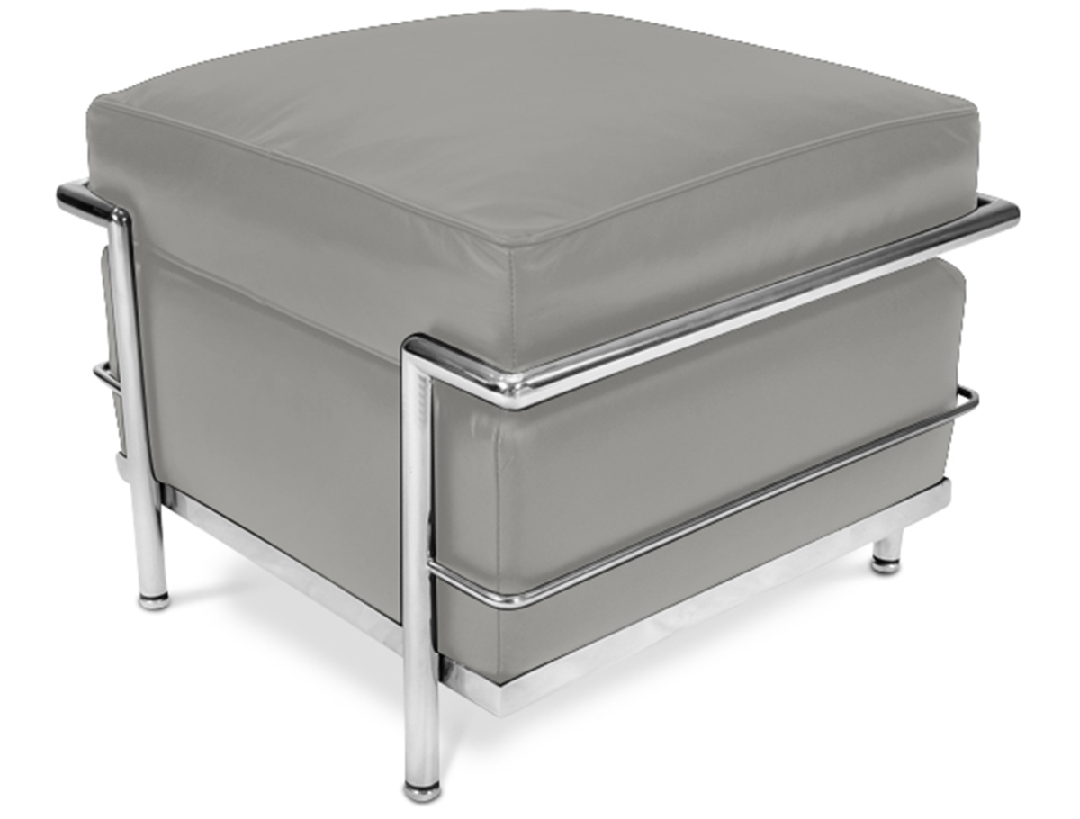 Buy SQUAR Footrest (Ottoman) - Faux Leather Grey 13418 - prices