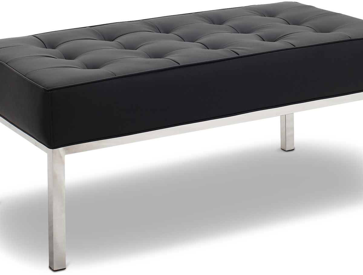 Buy Kanel Bench (2 seats) - Faux Leather Black 13213 - prices