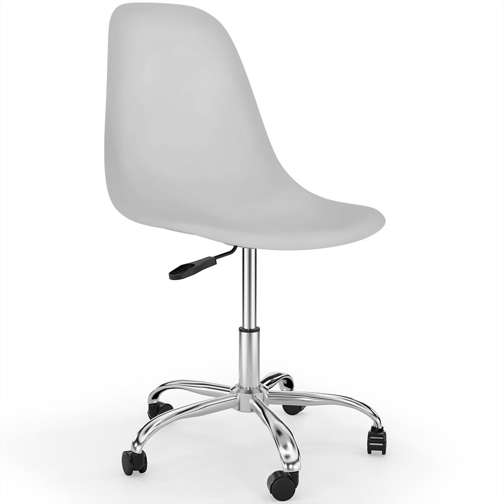  Buy Swivel office chair with casters - Brielle White 59863 - in the UK