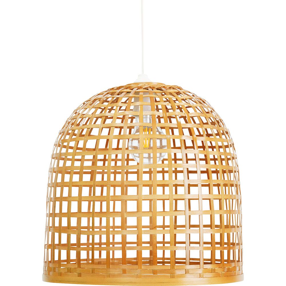  Buy Hanging Lamp Boho Bali Design Natural Bamboo - Suong Natural wood 60043 - in the UK