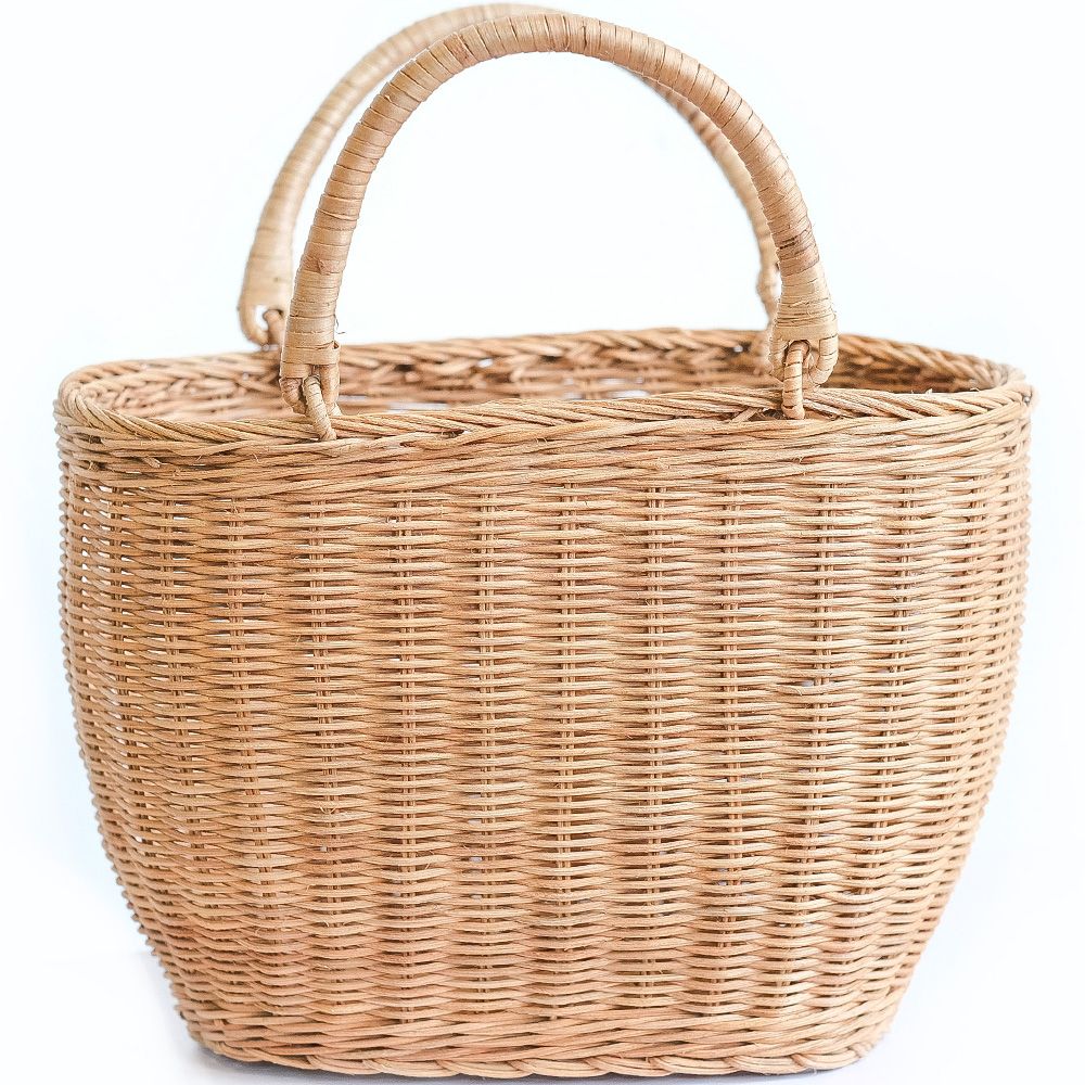  Buy Rattan Basket with Handles - Frinay Natural 61318 - in the UK