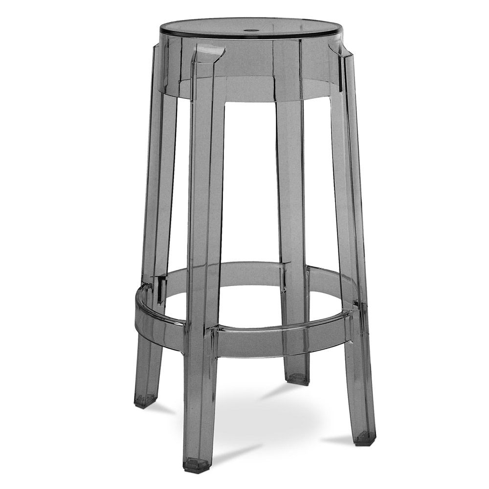  Buy Bar Stool  Victoire- 65cm - Design Transparent Light grey 29573 - in the UK