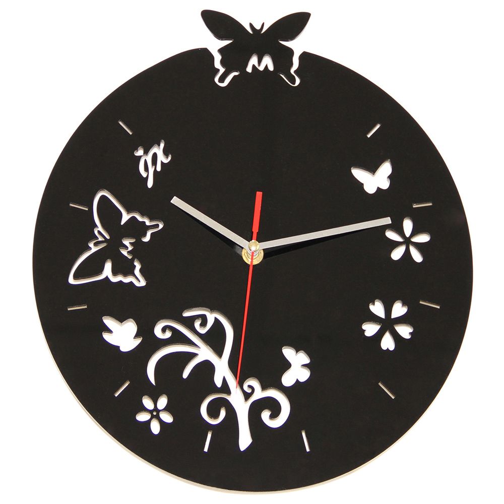 Buy Butterflies and Flowers Wall Clock Unique 54918 - in the UK