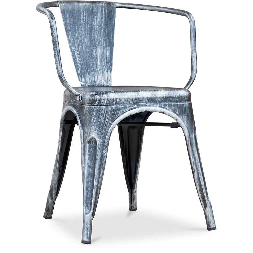  Buy  Bistrot Metalix chair with armrests New Edition - Metal Industriel 59809 - in the UK