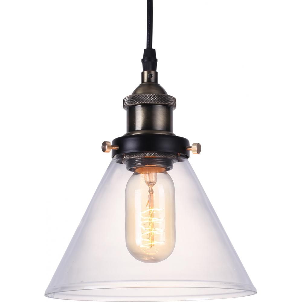  Buy Edison Small Crystal Lampshade Pendant Lamp - Carbon Steel Bronze 50874 - in the UK